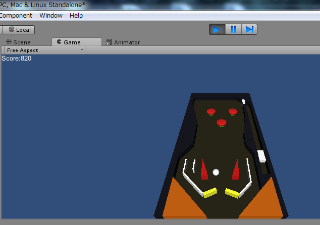 Unity4で作成したピンボールゲーム 自分でバンパーやスリングショットの位置を変更できるって いいよなー 自分で作れれば楽しさ100倍 って感じです 自宅クラウドでai 機械学習 Ci Cd 自動化 全てやろう